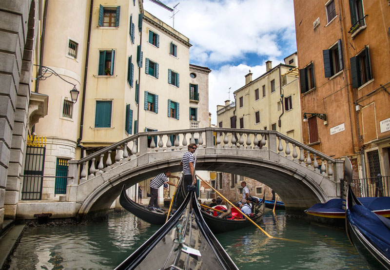 canal ride in venice for my what to pack for italy in winter article